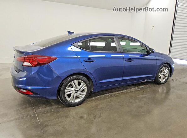 5NPD84LFXKH455588 2019 HYUNDAI ELANTRA Blue Задня права чверть