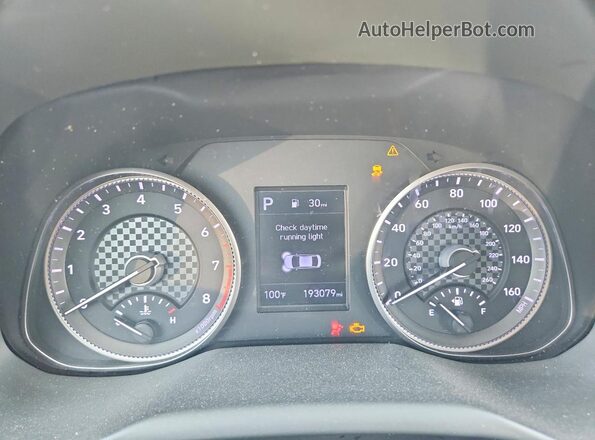 5NPD84LFXLH511384 2020 HYUNDAI ELANTRA White Vista del cuadro de instrumentos