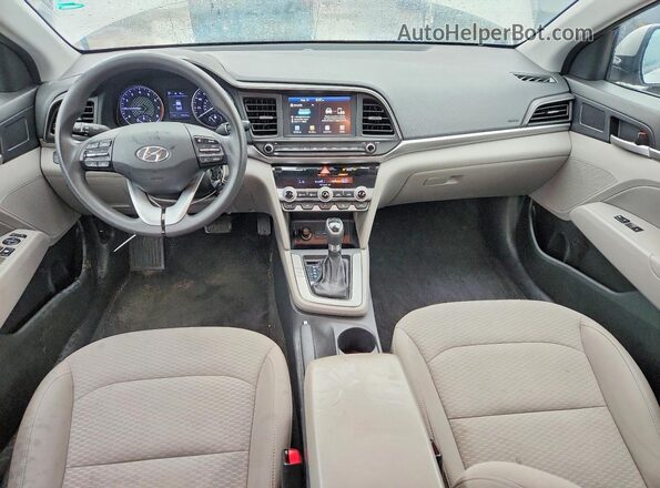 5NPD84LFXLH576297 2020 HYUNDAI ELANTRA Silver Widok deski rozdzielczej