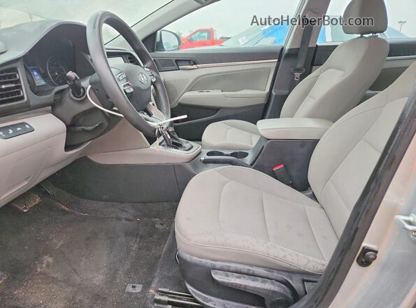 5NPD84LFXLH576297 2020 HYUNDAI ELANTRA Silver Widok wnętrza z przodu