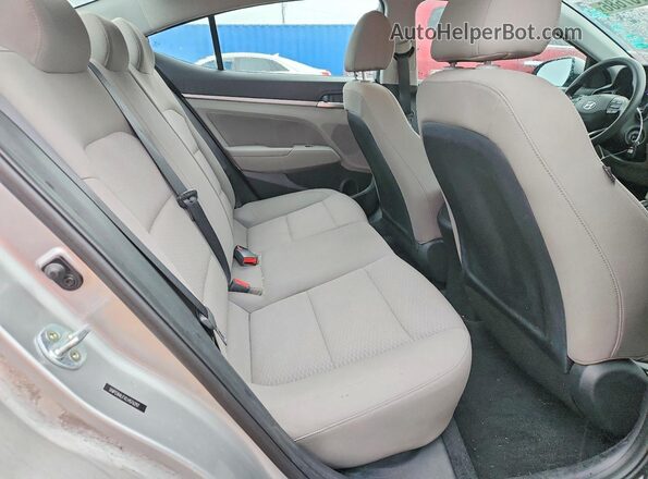 5NPD84LFXLH576297 2020 HYUNDAI ELANTRA Silver Widok tylnych siedzeń