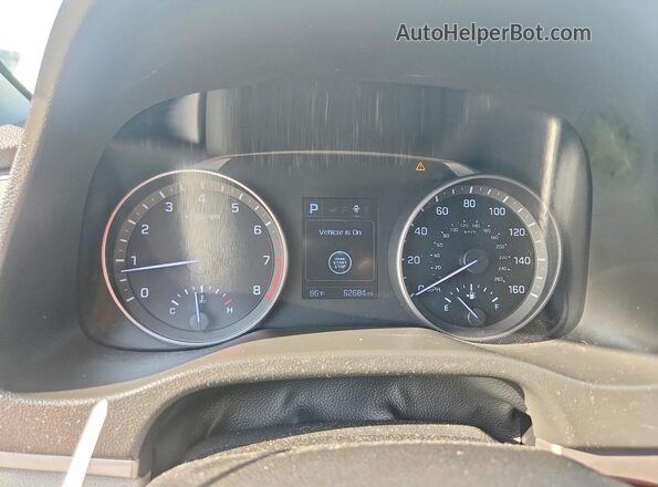 5NPD94LAXHH090470 2017 HYUNDAI ELANTRA White Instrument cluster view