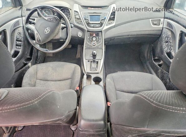 5NPDH4AE0GH688199 2016 HYUNDAI ELANTRA White Вид панелі приладів