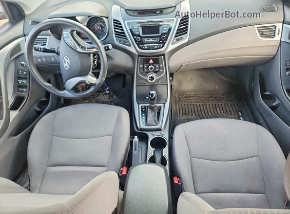 5NPDH4AE0GH701775 2016 HYUNDAI ELANTRA Red Dashboard view
