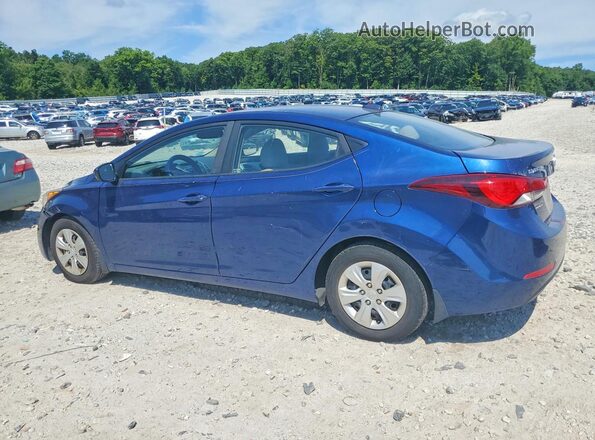 5NPDH4AE0GH711075 2016 HYUNDAI ELANTRA Blue უკანა მარცხენა