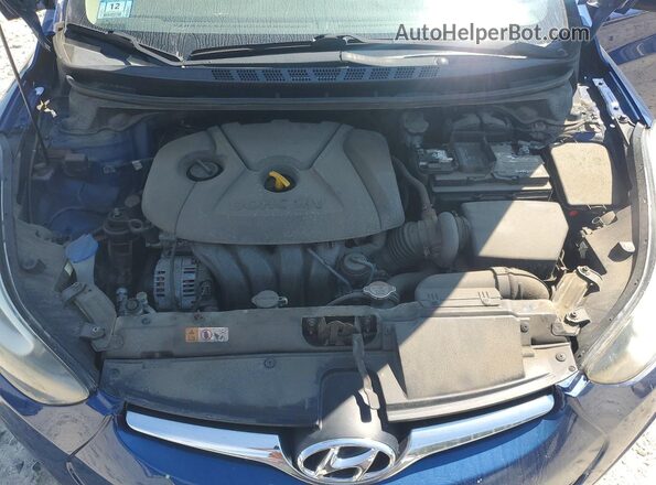 5NPDH4AE0GH711075 2016 HYUNDAI ELANTRA Blue უკანა სალონის ხედი