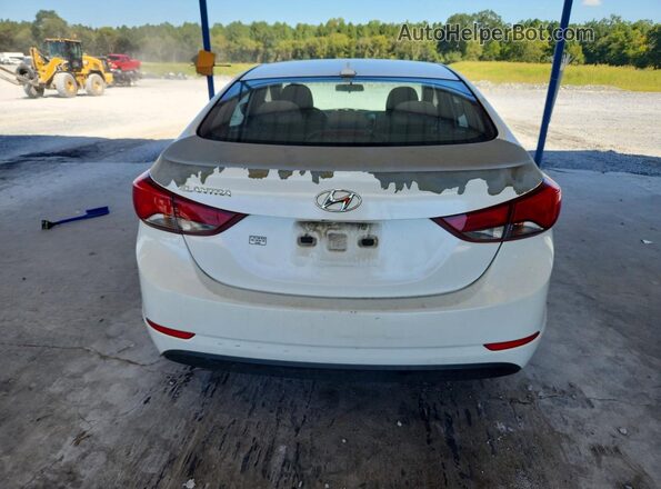 5NPDH4AE0GH785581 2016 HYUNDAI ELANTRA White Widok z tyłu