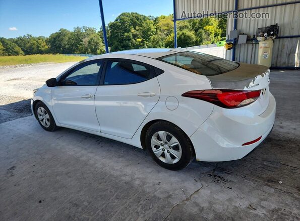 5NPDH4AE0GH785581 2016 HYUNDAI ELANTRA White Tył lewy