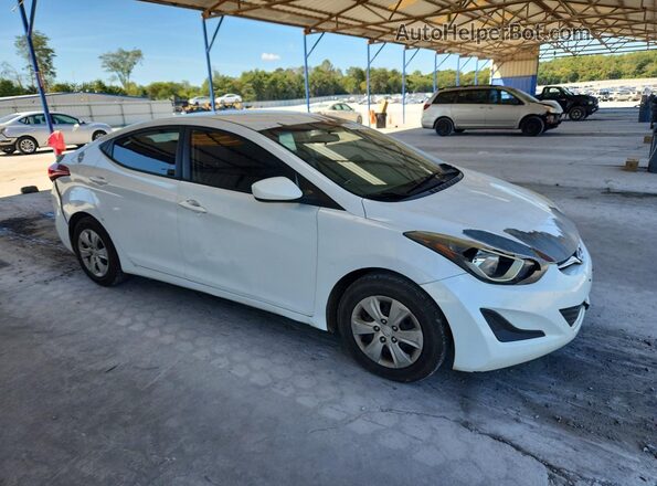 5NPDH4AE0GH785581 2016 HYUNDAI ELANTRA White Przód prawy