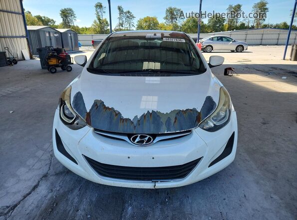 5NPDH4AE0GH785581 2016 HYUNDAI ELANTRA White Widok z przodu