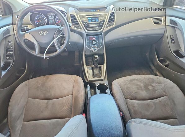 5NPDH4AE0GH785581 2016 HYUNDAI ELANTRA White Widok deski rozdzielczej
