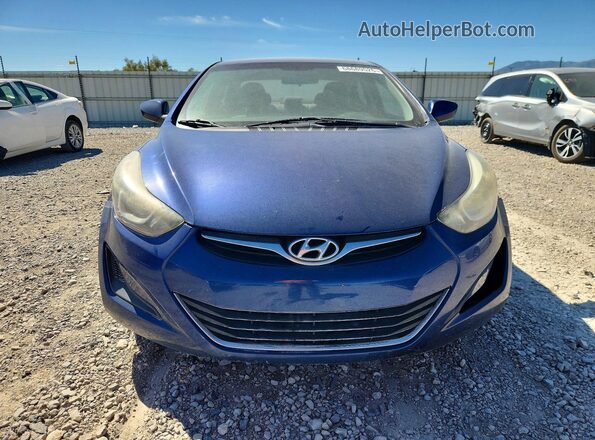 5NPDH4AE1GH704782 2016 HYUNDAI ELANTRA Blue Вид спереду