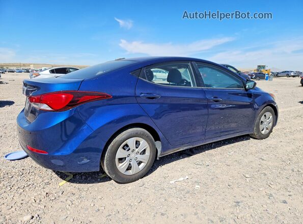 5NPDH4AE1GH704782 2016 HYUNDAI ELANTRA Blue Задня права чверть