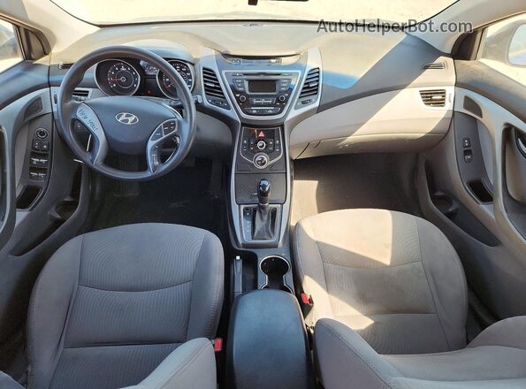 5NPDH4AE1GH704782 2016 HYUNDAI ELANTRA Blue Вид панелі приладів