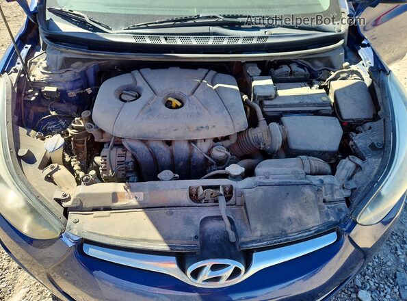 5NPDH4AE1GH704782 2016 HYUNDAI ELANTRA Blue Вид задньої частини салону