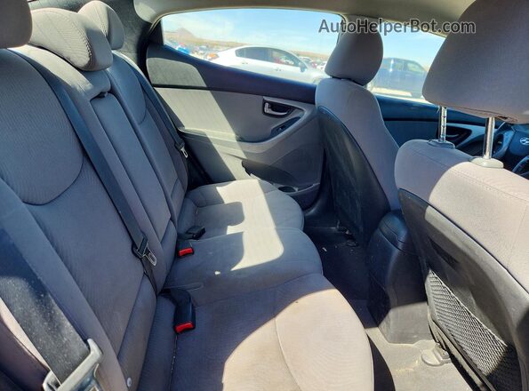 5NPDH4AE1GH704782 2016 HYUNDAI ELANTRA Blue Вид задніх сидінь