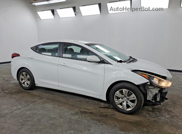 5NPDH4AE1GH728449 2016 HYUNDAI ELANTRA White Przód prawy