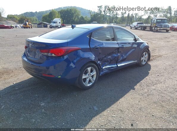 5NPDH4AE1GH729410 2016 HYUNDAI ELANTRA Blue Задня права чверть