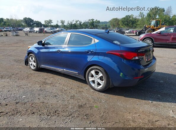 5NPDH4AE1GH729410 2016 HYUNDAI ELANTRA Blue Задня ліва чверть
