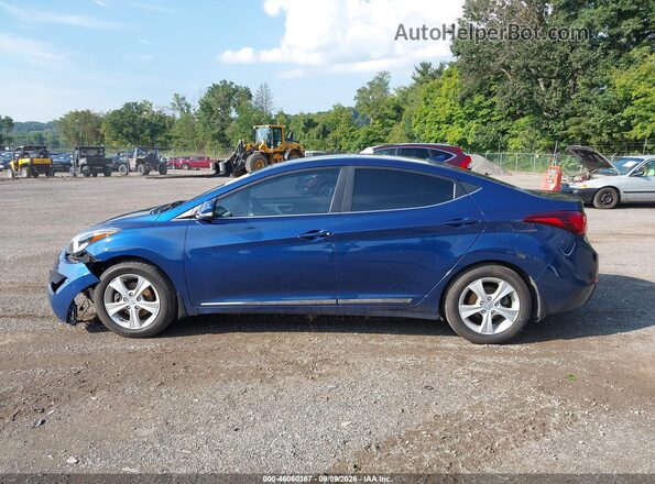 5NPDH4AE1GH729410 2016 HYUNDAI ELANTRA Blue Панорамний вид салону 360°