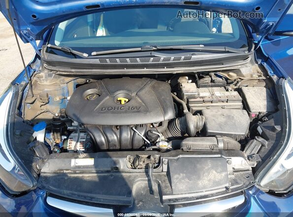 5NPDH4AE1GH729410 2016 HYUNDAI ELANTRA Blue Вид ззаду