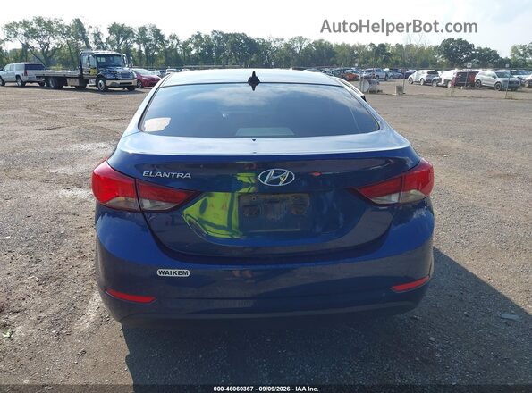 5NPDH4AE1GH729410 2016 HYUNDAI ELANTRA Blue 