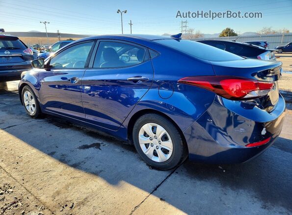 5NPDH4AE1GH748281 2016 HYUNDAI ELANTRA Синий Задняя левая четверть