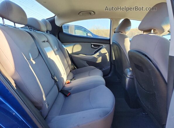 5NPDH4AE1GH748281 2016 HYUNDAI ELANTRA Синий Вид задних сидений