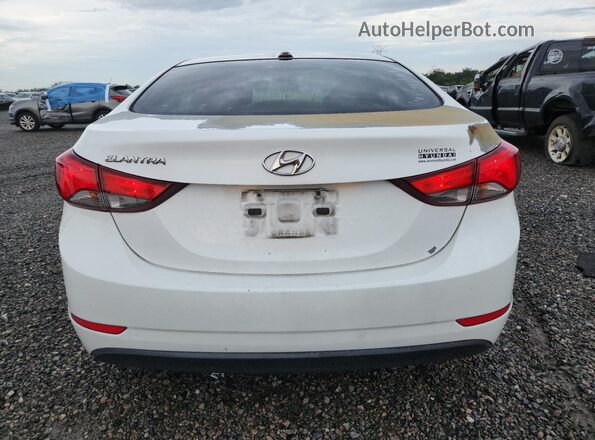 5NPDH4AE1GH780499 2016 HYUNDAI ELANTRA White უკანა ხედი