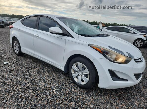 5NPDH4AE1GH780499 2016 HYUNDAI ELANTRA White წინა მარჯვენა