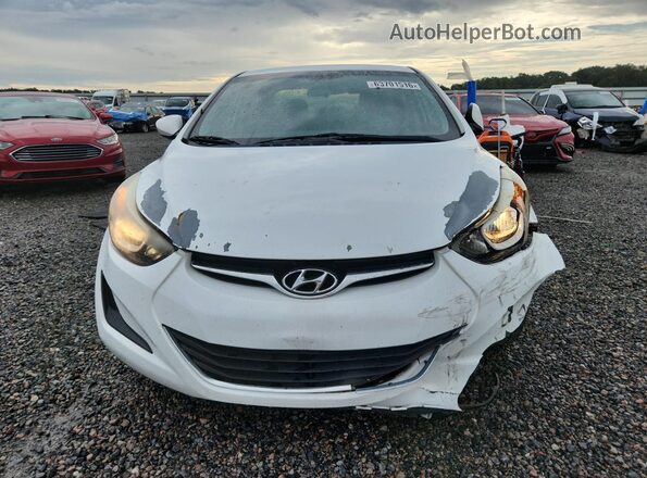 5NPDH4AE1GH780499 2016 HYUNDAI ELANTRA White წინა ხედი