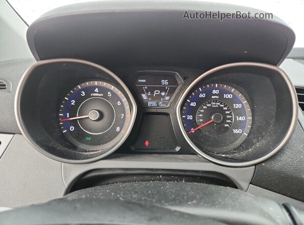 5NPDH4AE1GH780499 2016 HYUNDAI ELANTRA White ხელსაწყოთა პანელის ხედი