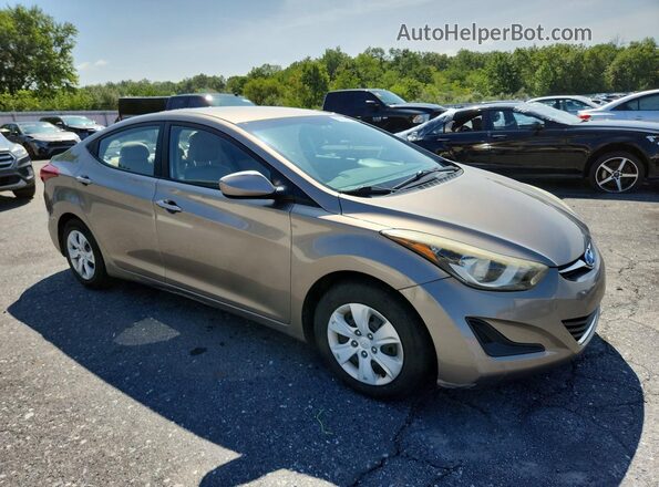 5NPDH4AE1GH785041 2016 HYUNDAI ELANTRA Brown Przód prawy