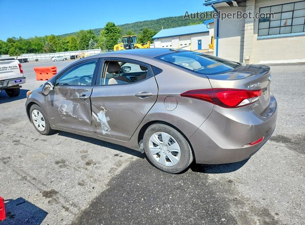 5NPDH4AE1GH785041 2016 HYUNDAI ELANTRA Brown Tył lewy