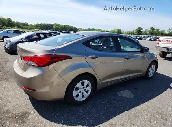 5NPDH4AE1GH785041 2016 HYUNDAI ELANTRA Brown Tył prawy