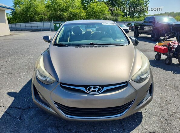 5NPDH4AE1GH785041 2016 HYUNDAI ELANTRA Brown Widok z przodu