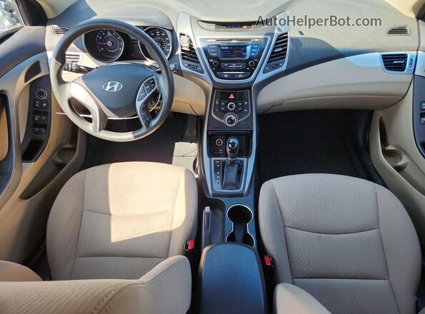 5NPDH4AE1GH785041 2016 HYUNDAI ELANTRA Brown Widok deski rozdzielczej