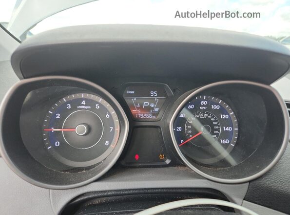 5NPDH4AE2GH730825 2016 HYUNDAI ELANTRA Gray Vista del cuadro de instrumentos