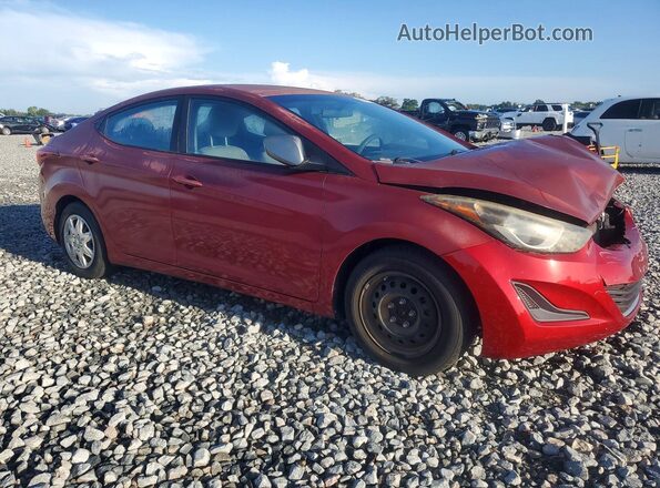 5NPDH4AE2GH745860 2016 HYUNDAI ELANTRA Red Front right