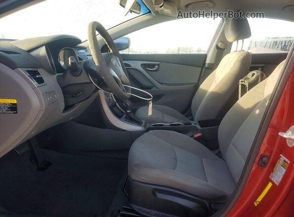 5NPDH4AE2GH745860 2016 HYUNDAI ELANTRA Red Front interior view