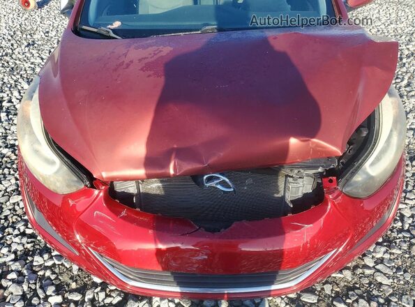 5NPDH4AE2GH745860 2016 HYUNDAI ELANTRA Red Rear interior view