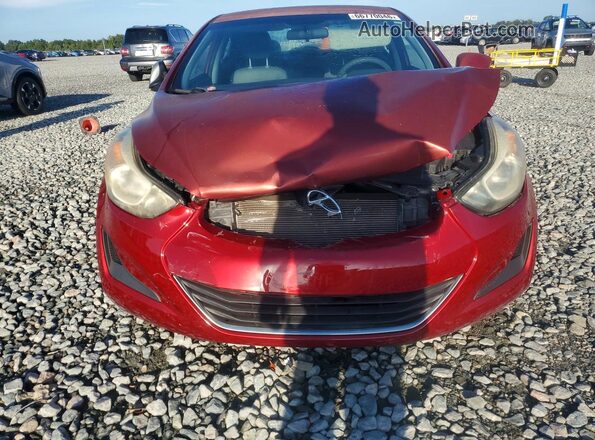 5NPDH4AE2GH745860 2016 HYUNDAI ELANTRA Red Front view