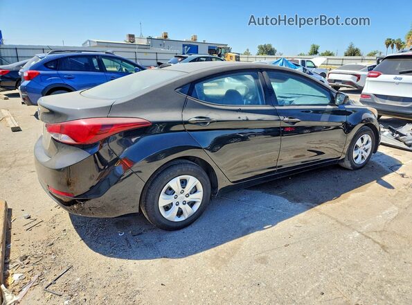 5NPDH4AE2GH786425 2016 HYUNDAI ELANTRA Black Tył prawy