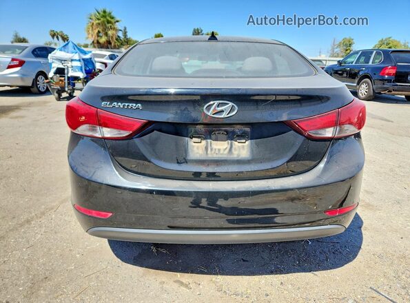 5NPDH4AE2GH786425 2016 HYUNDAI ELANTRA Black Widok z tyłu