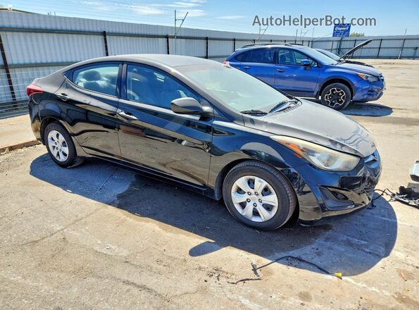 5NPDH4AE2GH786425 2016 HYUNDAI ELANTRA Black Przód prawy