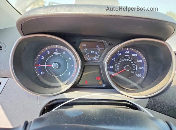 5NPDH4AE2GH786425 2016 HYUNDAI ELANTRA Black Widok zestawu wskaźników