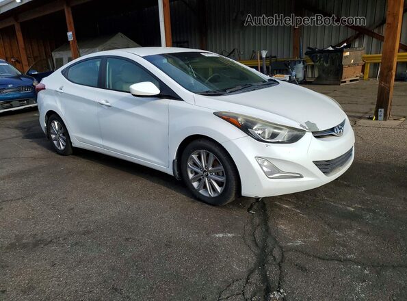 5NPDH4AE3GH656587 2016 HYUNDAI ELANTRA White Przód prawy