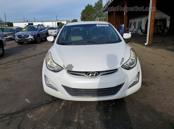 5NPDH4AE3GH656587 2016 HYUNDAI ELANTRA White Widok z przodu