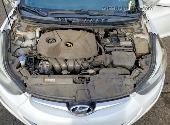 5NPDH4AE3GH656587 2016 HYUNDAI ELANTRA White Widok wnętrza z tyłu