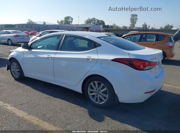 5NPDH4AE3GH658078 2016 HYUNDAI ELANTRA White Trasero izquierdo